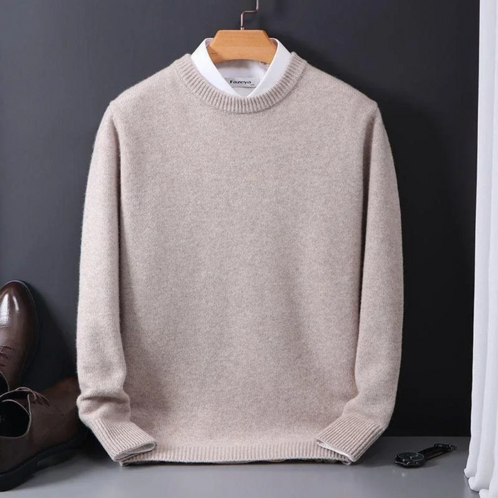 Thierry - Round Neck Wool Sweater