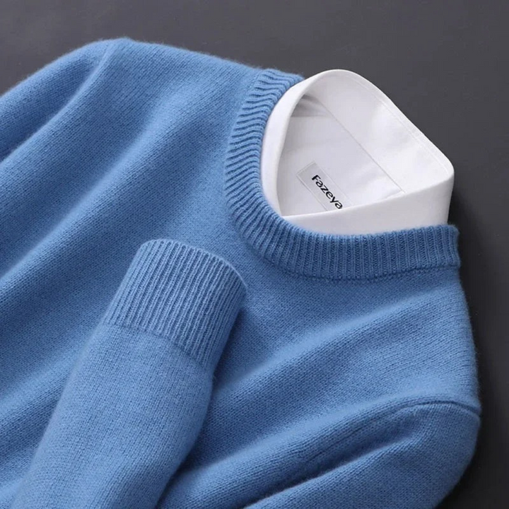 Thierry - Round Neck Wool Sweater