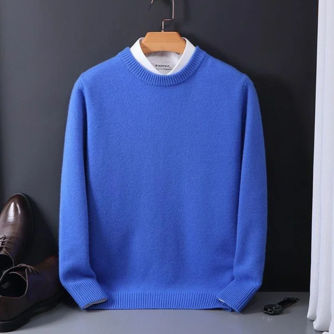 Thierry - Round Neck Wool Sweater