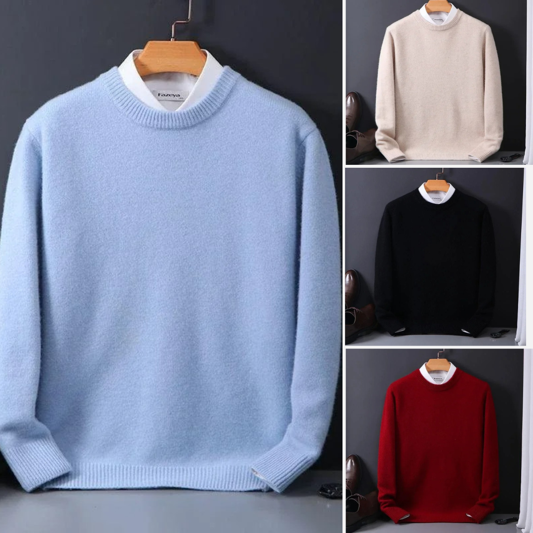 Thierry - Round Neck Wool Sweater