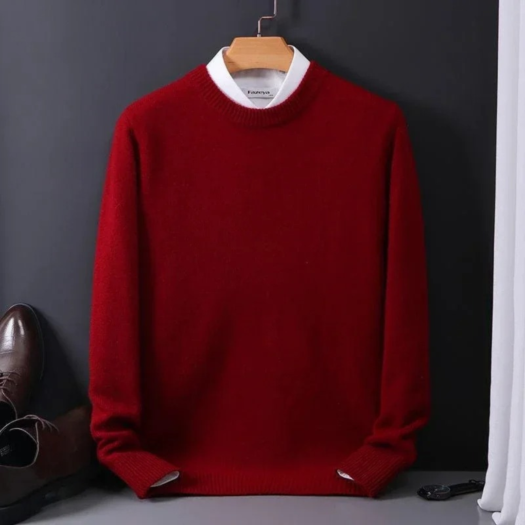 Thierry - Round Neck Wool Sweater