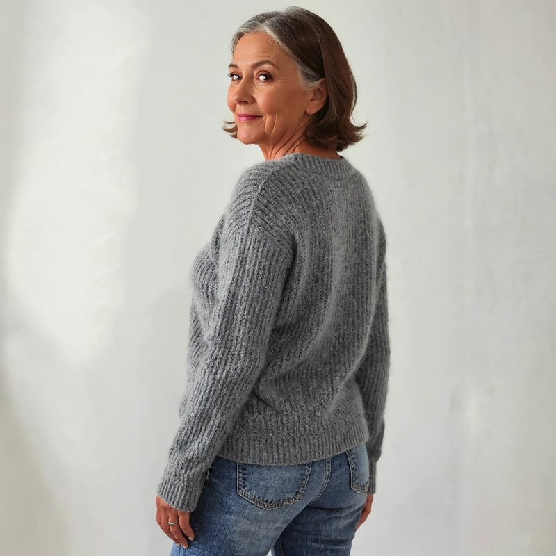 Olivia Mae™ | Classic Icelandic Wool Knit Sweater