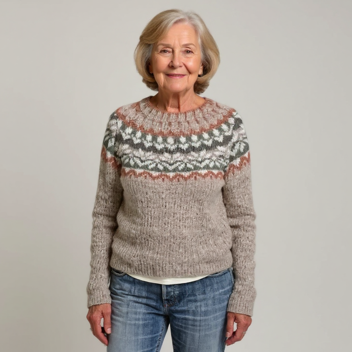 Olivia Mae™ | Classic Icelandic Wool Knit Sweater
