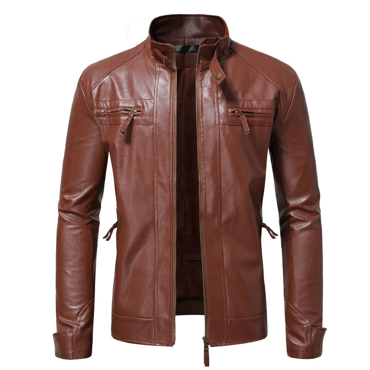 Elegant Leather Men's Jacket