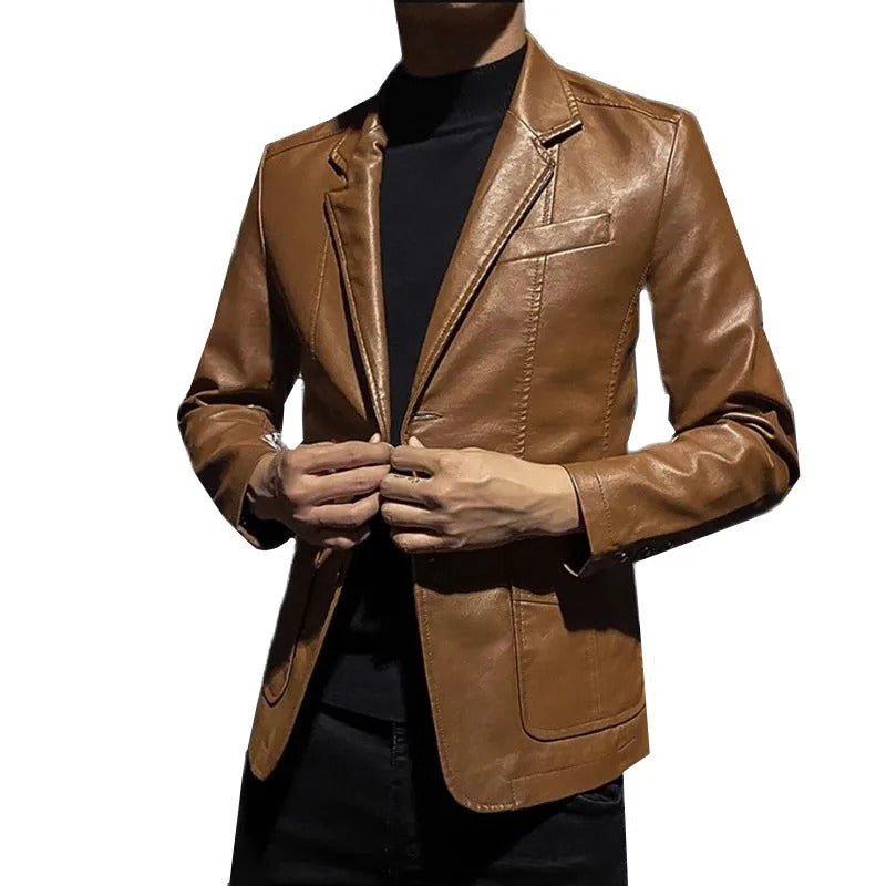 Business Casual Leather Jacket