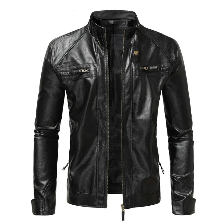 Elegant Leather Men's Jacket